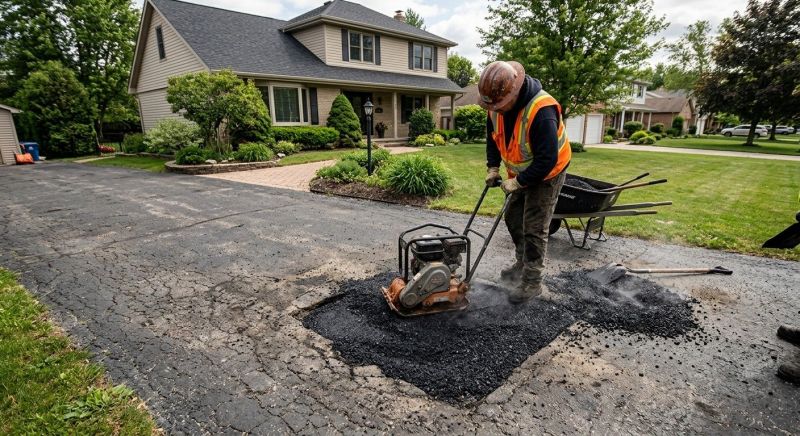 Blacktop Driveway Repair in Little Rock, AR