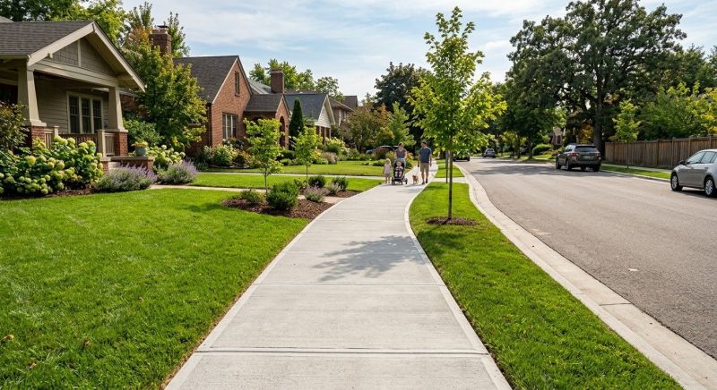 Concrete Sidewalk Construction in Denver, CO