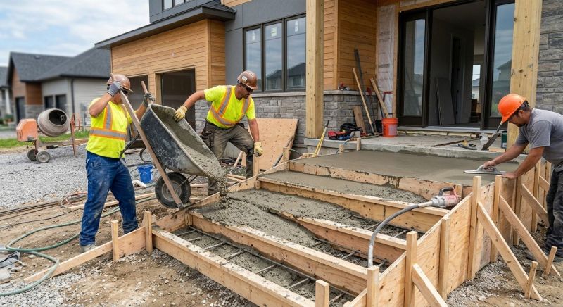 Concrete Steps Pouring in Sacramento, CA