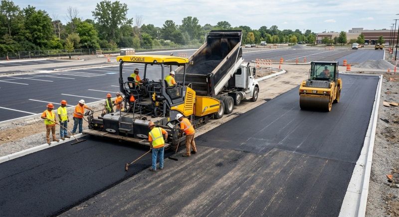 Asphalt Parking Lot Paving in Orange County, CA